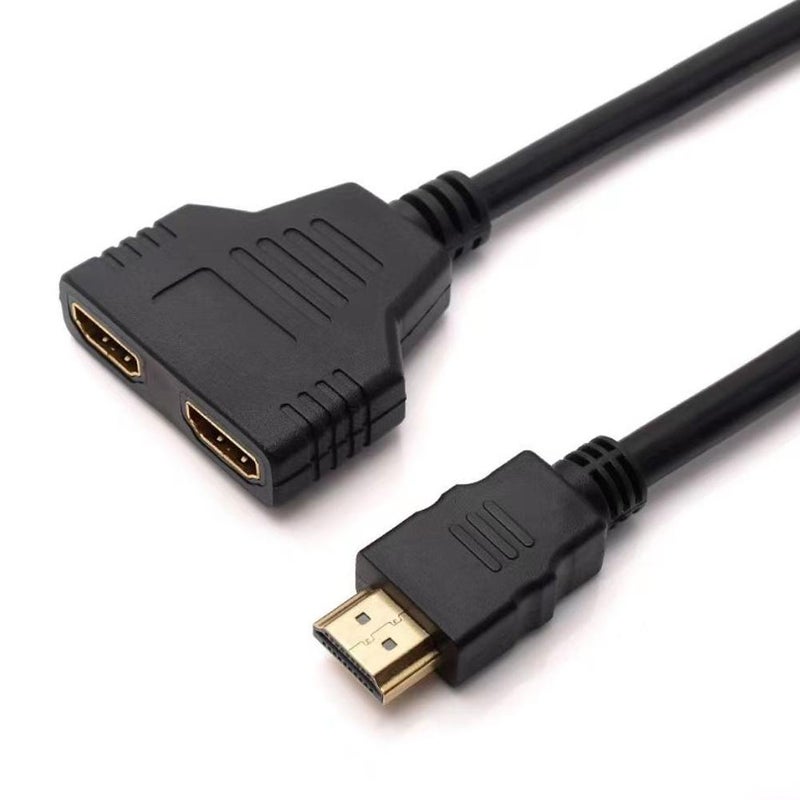 HDMI Splitter Cables Male 1080P to Dual Female 1 to 2 Way HDMI Splitter Adapter Cable for Dual Monitor/TV, Game Console, PC, Blu-ray Player - Image 5